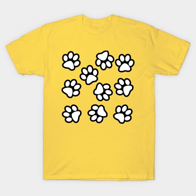 Cute Little Paws - Pattern Design 4 T-Shirt by art-by-shadab